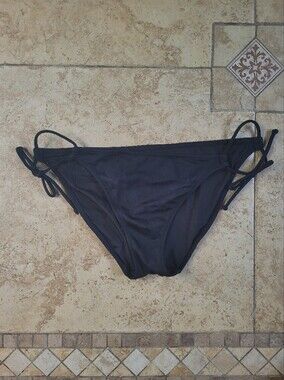 Victoria's Secret The Bow Black Women's Tie-Side Bikini Bottom
